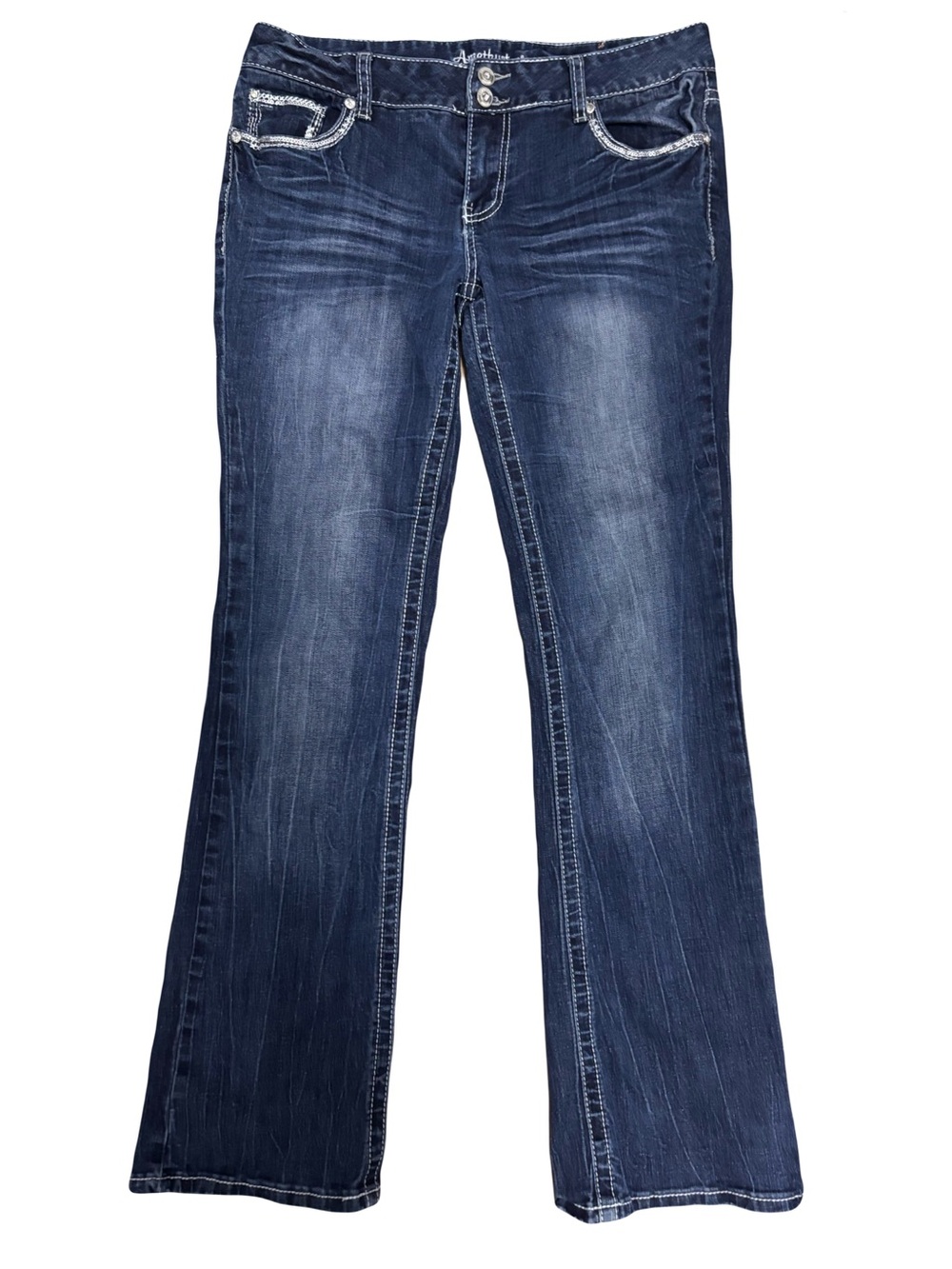 Y2K Early 2000’s Amethyst Jeans Dark Blue Flare Jeans